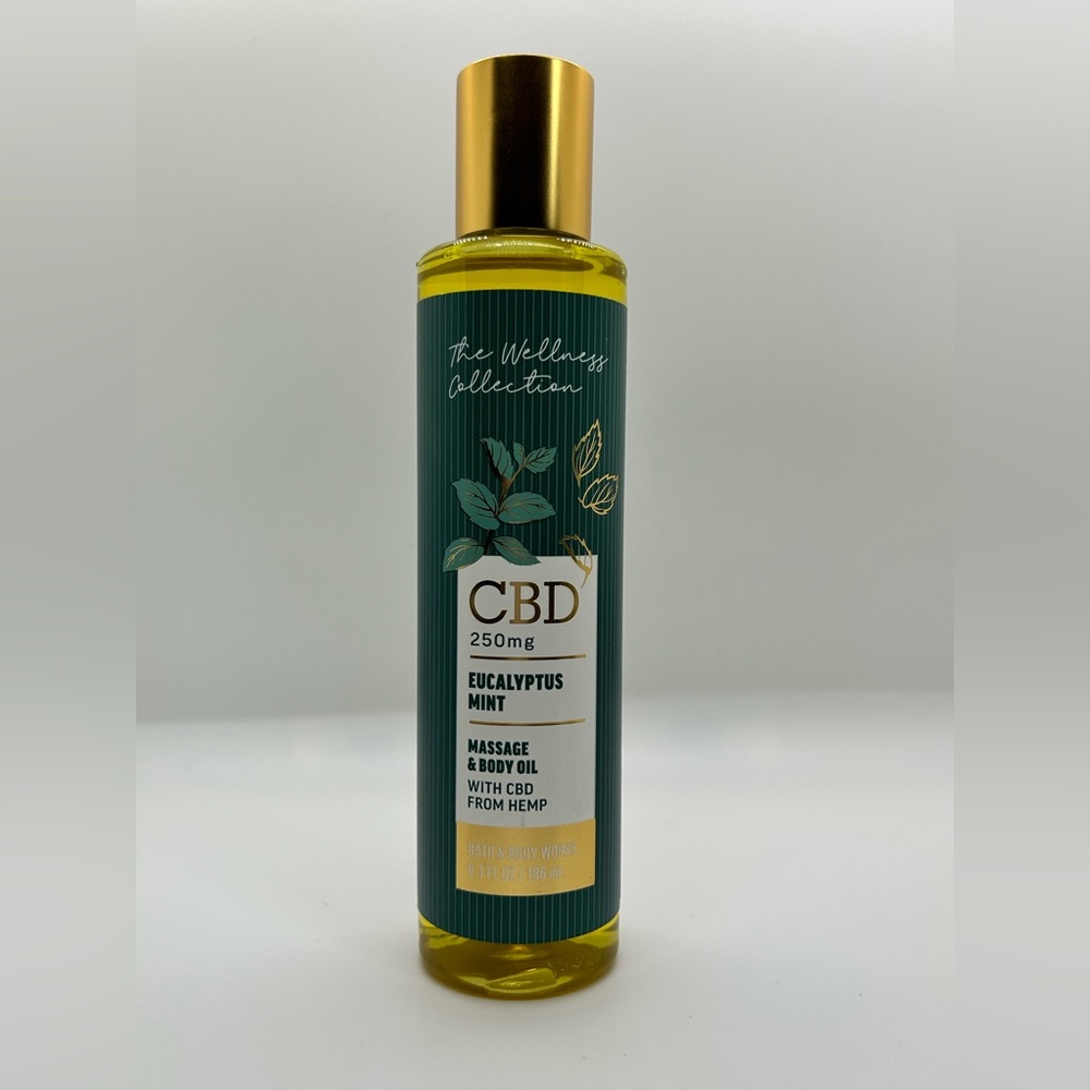 Bath & Body Works Wellness Eucalyptus Mint Massage Body Oil BRAND NEW REG SIZE